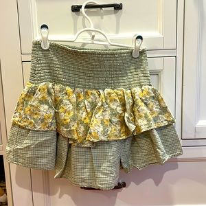 American Eagles Floral Mini Skirt